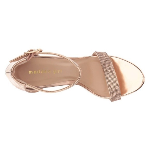 Madden Girl Rylie Rose Gold Sandals size 8.5 - Picture 4 of 6